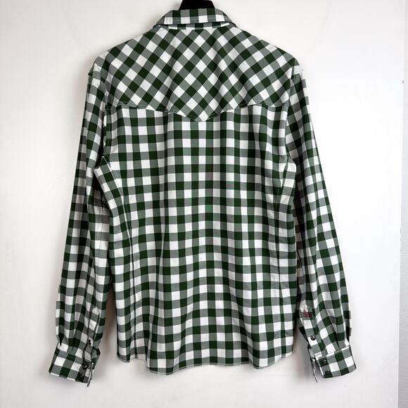 Western Rise Buckhorn Snap Shirt Green Spruce Mens - M - Picture 5 of 7